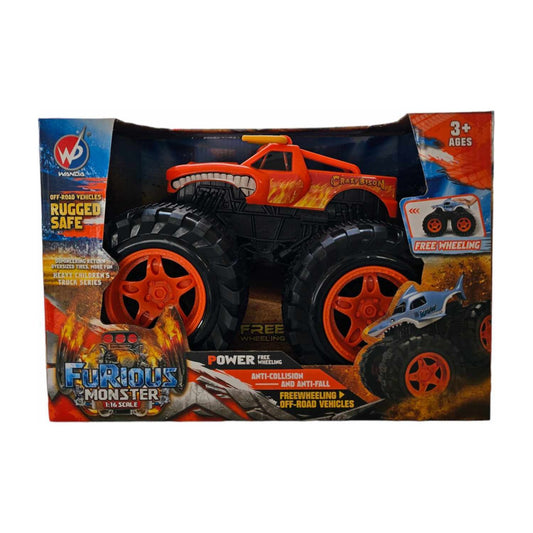 Orange Bison Monster Truck Toy