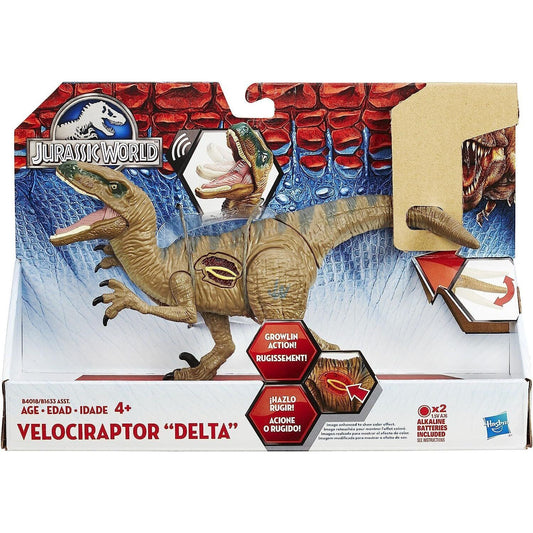 Hasbro Jurassic World Growler Velociraptor Delta with Lights and Sound 4+