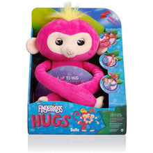 Fingerlings HUGS - Bella (Pink) Advanced Interactive Plush Baby Monkey Pet