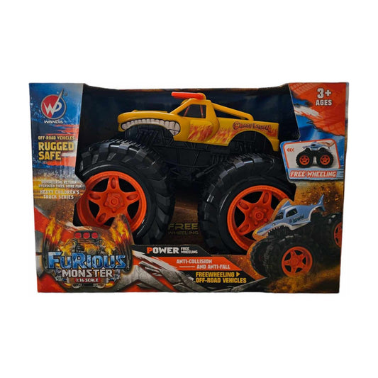 Yellow Bison Monster Truck Toy