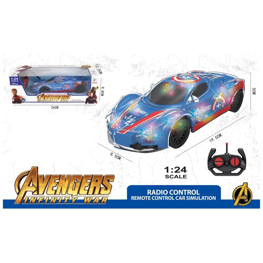 Avengers Infinity War Speed RC Racing Car Captain America 1:24