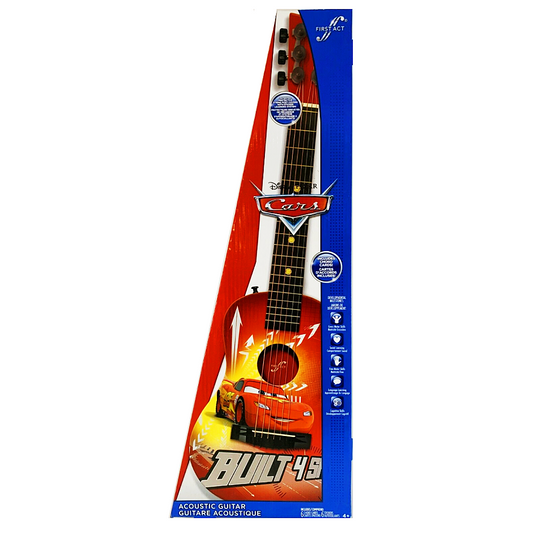 Disney Pixar Cars Acoustic Guitar Musical Instrument with Chord Cards