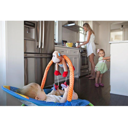 Pullypalz Hanging Pram Toy Monkey Lifestyle Image
