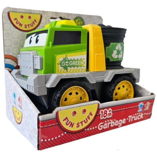 Fun Stuff Green Interactive Garbage Truck Toy