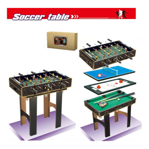 4 in 1 Soccer Table Foosball Pool Hockey Table Tennis for Kids 3+