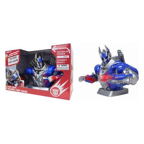 Transformers Optimus Prime Talking Coin Bank w 5 Sounds & Light up Eye
