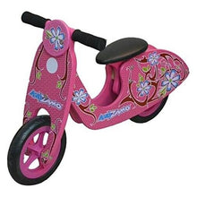 Kidzamo Maria Pink Wooden Balance Scooter 12" for Kids
